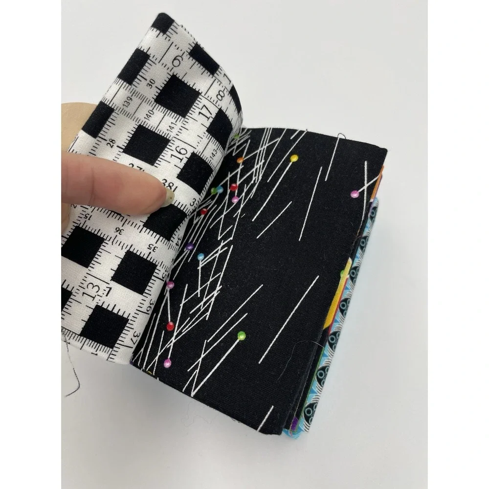 Benartex Sewing Prints 10 Fat Quarters Cotton Fabric Blues Black - New‎ Bundle